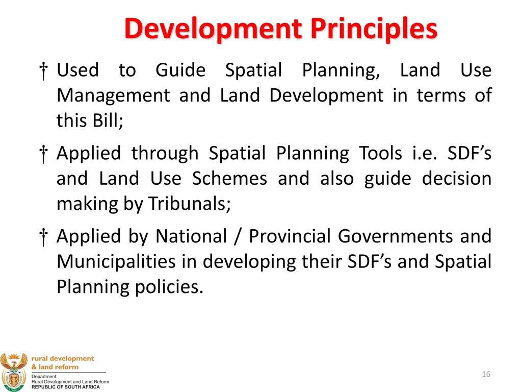 Spatial Planning And Land Use Management Bill B Presentation To The